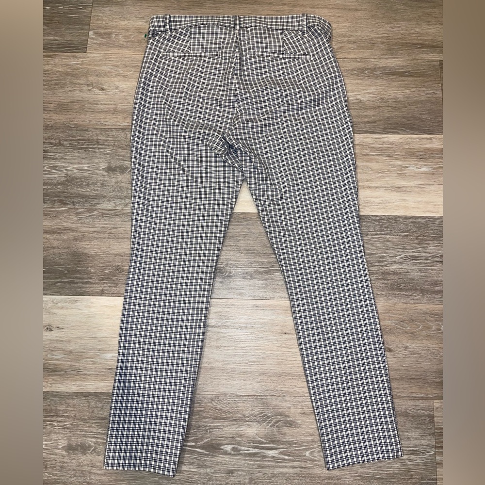 Womens GAP Business Pants Size 6 Black & White Box Design Like New Work Squares - Picture 2 of 3